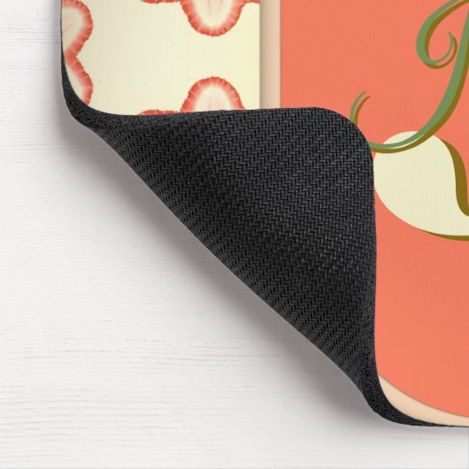 Modernes Retro Monogram Mousepad individuell anpas (Ecke)