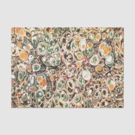 Modernes Retro-Muster aus Abstraktem, gelbem Marmo Seidenpapier