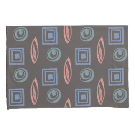 Modernes Retro Muster Blaue Rose Gold Minze Kissenbezug