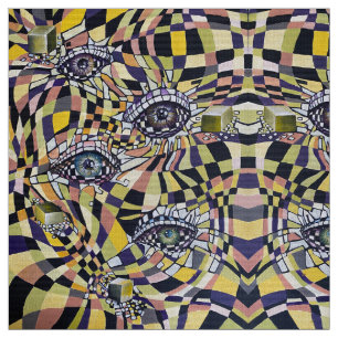 Modernes Retro Oculus 80er 90er Artwork Stoff