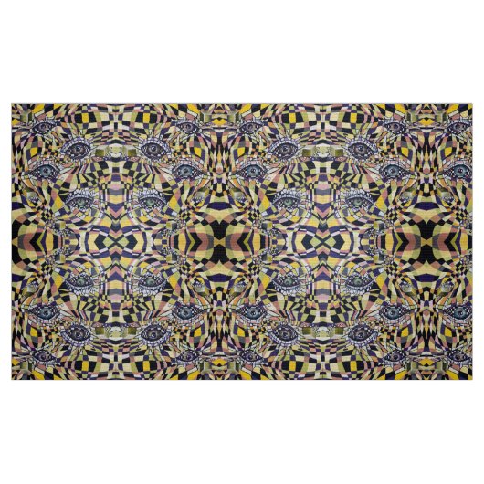 Modernes Retro Oculus 80er 90er Artwork Stoff (Fat Quarter (45,7 x 55,9 cm))