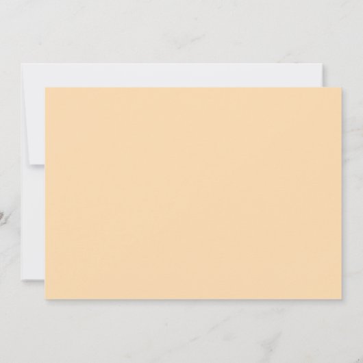 Modernes Retro-Orange-Brautparty Einladung (Rückseite)