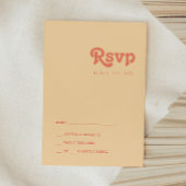 Modernes Retro | Orange Cream RSVP Card