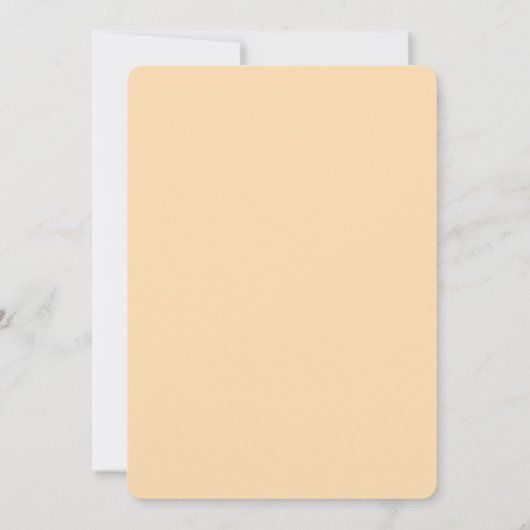 Modernes Retro | Orange Lässig Rounded Edges Weddi Einladung (Rückseite)