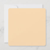 Modernes Retro | Orange Square Rounded Edges Weddi Einladung (Rückseite)