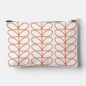 Modernes Retro Orange Steppmuster - Minimalistisch Zubehörtasche (Rückseite)