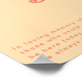 Modernes Retro | Orangefarbene Creme Diese Kerze B Poster (Ecke)