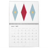 Modernes Retro Original Kunst des Mittelalters Kalender (Mär 2027)