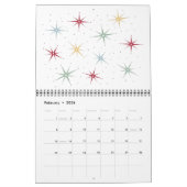 Modernes Retro Original Kunst des Mittelalters Kalender (Feb 2026)