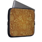 Modernes Retro Paisley Nahtloses Muster Laptopschutzhülle (Vorne Rechts)