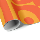 Modernes Retro Piquet Gelb im Mittelalter Geschenkpapier (Rolleneckpunkt)