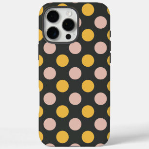 Modernes Retro Polka Dot Muster iPhone 16 Pro Max Hülle