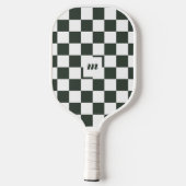 Modernes Retro-Prüfmuster mit benutzerdefiniertem Pickleball Schläger (Rückseite)