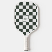 Modernes Retro-Prüfmuster mit benutzerdefiniertem Pickleball Schläger (Vorderseite)