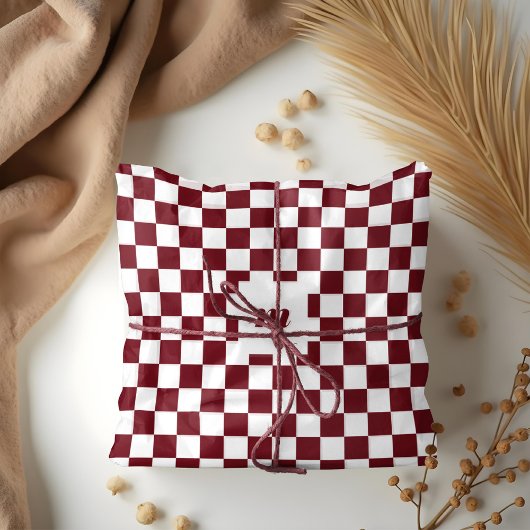 Modernes Retro-Prüfmuster mit benutzerdefiniertem Seidenpapier