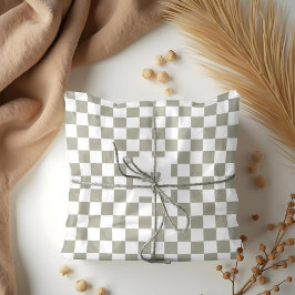 Modernes Retro-Prüfmuster mit benutzerdefiniertem  Seidenpapier