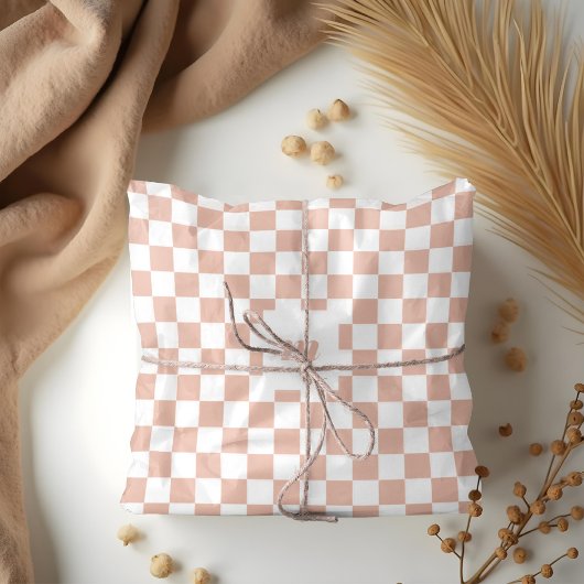 Modernes Retro-Prüfmuster mit benutzerdefiniertem Seidenpapier