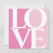 Modernes Retro-Rosa-Brautparty Einladung (Vorderseite)