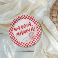 Modernes Retro Rotes Pizzeria Pizza Party