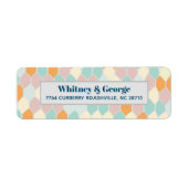 Modernes Retro | Rücksendeadresse (Vorne)