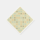 Modernes Retro-Sternexplosion-Muster des Mittelalt Serviette (Ecke)