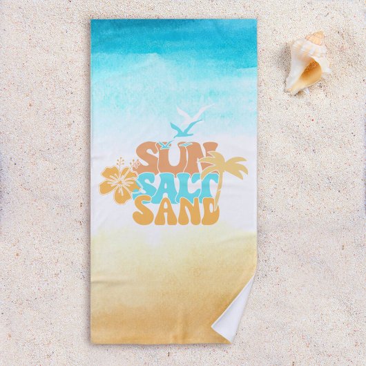 Modernes Retro Strandtuch