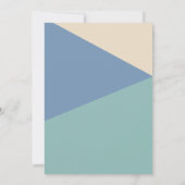 Modernes Retro Surf Blau | Beachy Birthday Party Einladung (Rückseite)