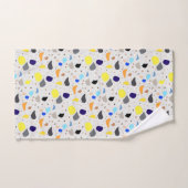 Modernes Retro Terrazzo Farbiges Muster Badhandtuch Set (Handtuch)