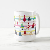 Modernes Retro-Weihnachten Kaffeetasse (VorderseiteRechts)