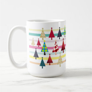 Modernes Retro-Weihnachten  Kaffeetasse