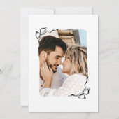 Modernes Retro Whimsical Einzigartiges handgezeich Einladung (Rückseite)