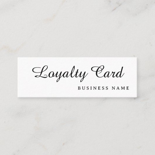 Modernes Retro-White Treuekarte (Vorderseite)