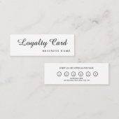 Modernes Retro-White Treuekarte (Vorne/Hinten)