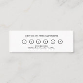 Modernes Retro-White Treuekarte (Rückseite)