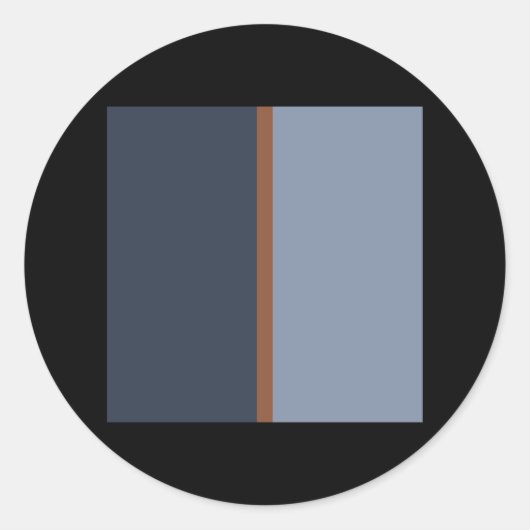 Modernes Retromuster des Mitteljahrhunderts 001 Runder Aufkleber (Vorderseite)