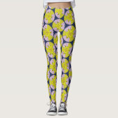 Modernes Retromuster, Kreismuster Leggings (Vorderseite)