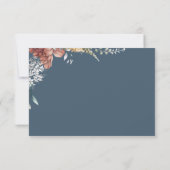 Modernes Romantisches Blumengarten Hochzeitsfest RSVP Karte (Rückseite)