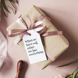 Modernes romantisches Coupé - schönes Geschenk Geschenkanhänger