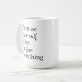 Modernes romantisches Coupé - schönes Geschenk Kaffeetasse (Vorderseite Links)