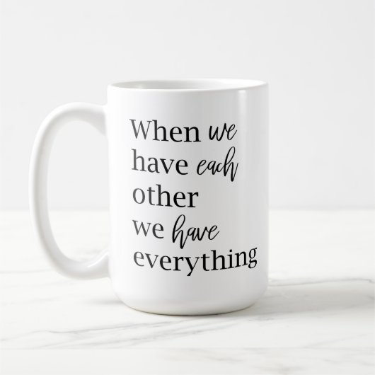 Modernes romantisches Coupé - schönes Geschenk Kaffeetasse (Links)