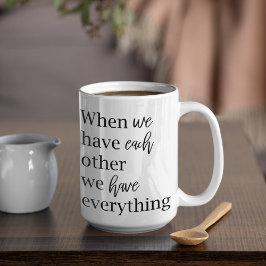 Modernes romantisches Coupé - schönes Geschenk Kaffeetasse