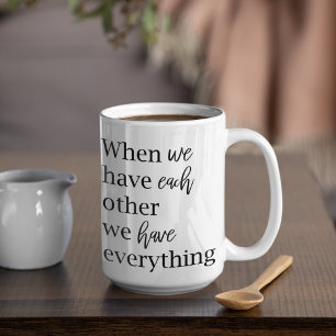 Modernes romantisches Coupé - schönes Geschenk Kaffeetasse