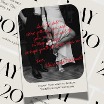 Modernes romantisches handgeschriebenes Foto Save