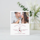 Modernes Romantisches Klassisches Foto mit Blumenr (Stehend Vorderseite)