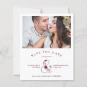 Modernes Romantisches Klassisches Foto mit Blumenr (Vorderseite)