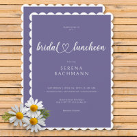 Modernes Romantisches Minimal Lavender Bridal