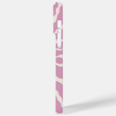 Modernes Romantisches rosa Herzmuster Case-Mate iPhone Hülle (Rückseite / Links)