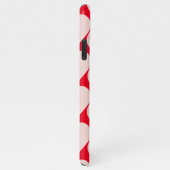 Modernes Romantisches rotes und rosa Herzmuster iPhone Hülle (Rechte Seite)