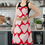 Modernes Romantisches rotes und rosa Herzmuster Schürze<br><div class="desc">Modernes Romantisches rotes und rosa Herzmuster</div>