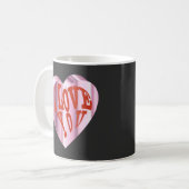 Modernes Romantisches Valentine Kaffeetasse (Vorderseite Links)